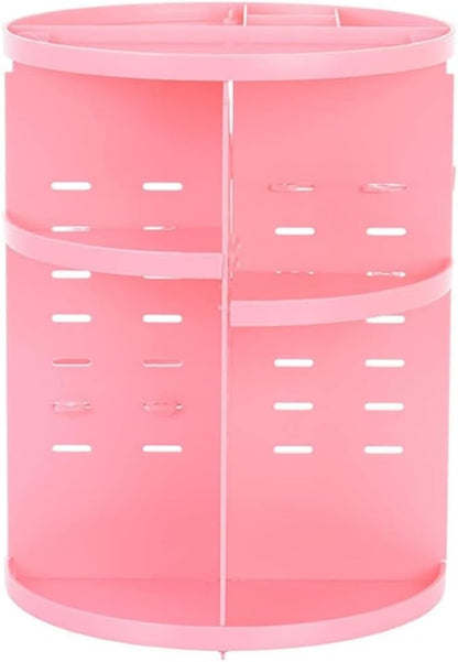 360 Rotating Makeup Organizer, Acrylic DIY Adjustable Bathroom Makeup Carousel by Unknown
