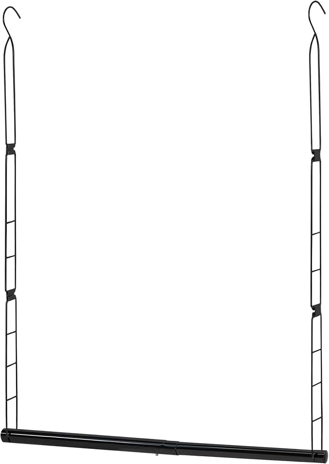 STORAGE MANIAC Hanging Closet Rod, Adjustable Width and Height Closet Hanging by STORAGEMANIAC