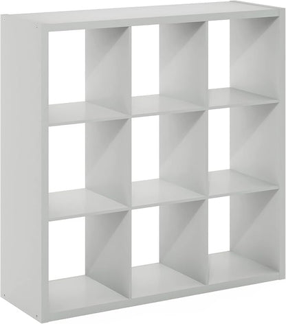 Furinno Cubicle Open Back Decorative Cube Storage Organizer, Light Grey | 14.6" - Image 10