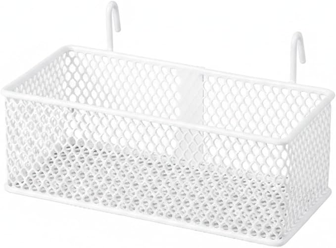 Wire Grid Hanging Basket, Iron Wall Mount Organizer by Unknown