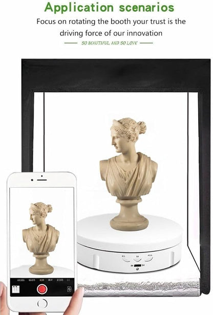 JAYEGT Motorized Rotating Display Stand, 5.74inch /22LB Load, 360 Degree - Image 2