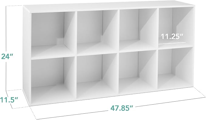 Best Choice Products 8-Cube Storage Organizer, 11in Shelf Opening, Display Shelf - Image 3