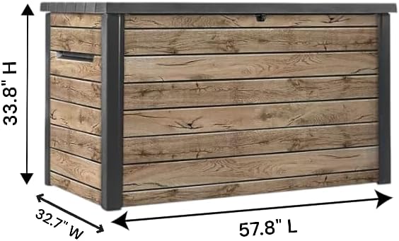 230-Gallon XXL Deck Storage Box Outdoor Patio Container - Image 2