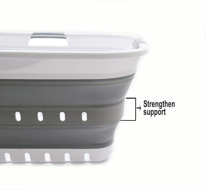 SAMMART 42L Collapsible Plastic Laundry Basket - Image 6