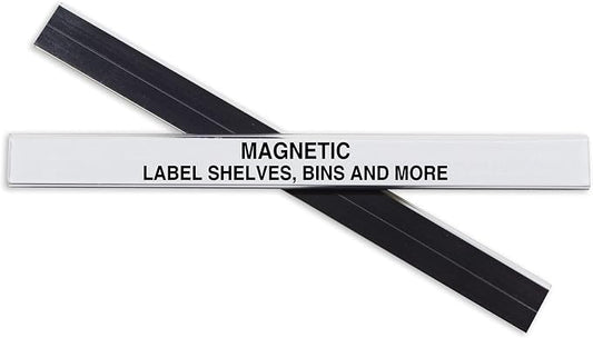 C-Line HOL-DEX Magnetic Shelf/Bin Label Holders, Side Load, 0.5 x 6 by C-Line