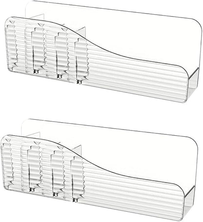 Bathroom Medicine Cabinet Organizer Set, Narrow Compact Makeup Shelves Holder - Image 7