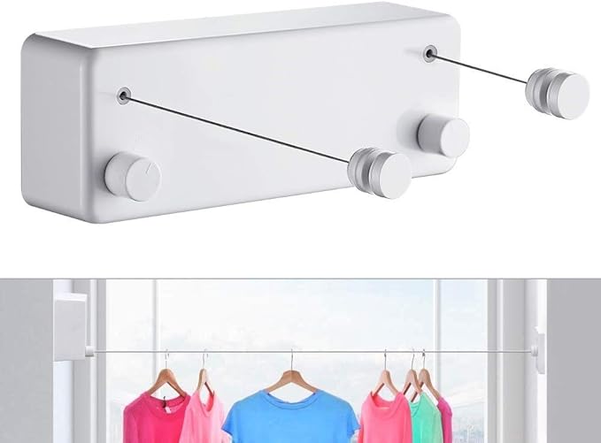 Retractable Clothesline-Clothes Line Retracting Indoor-Clothes Drying by JOOM