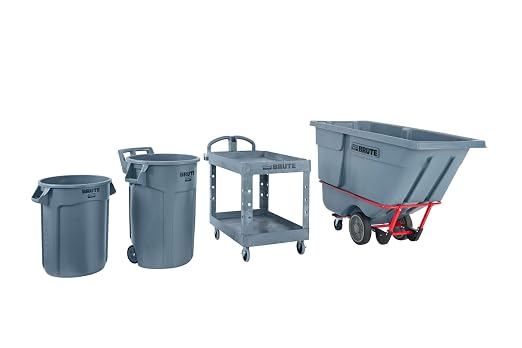 Rubbermaid Commercial Products BRUTE Heavy Duty 2-Shelf Utility/Service Cart - Image 13