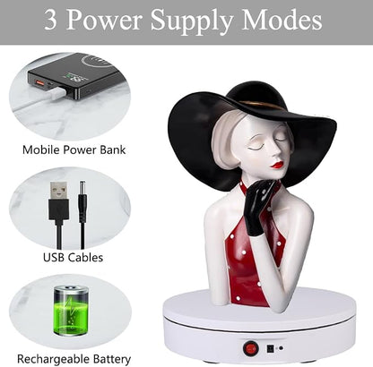 JAYEGT Motorized Rotating Display Stand，180Lbs Load，360 Degree Electric - Image 3