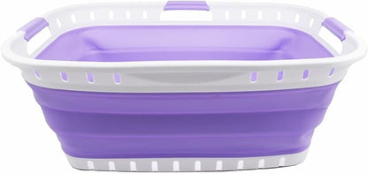SAMMART 44L Collapsible Plastic Laundry Basket - Image 2