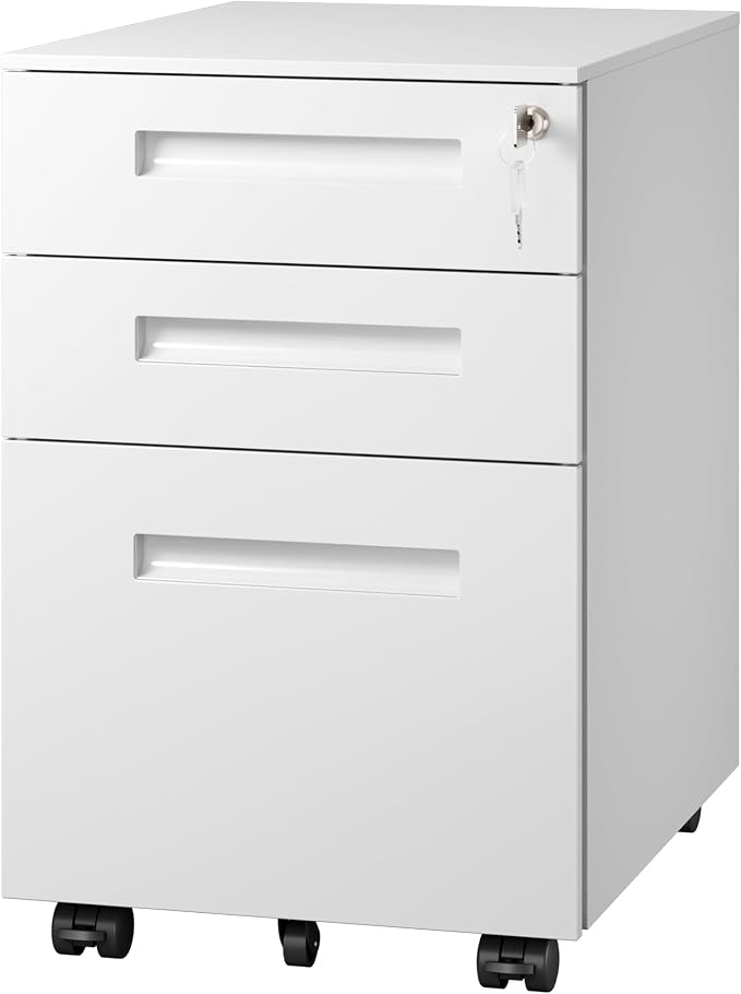 DEVAISE 3-Drawer Metal File Cabinet by DEVAISE