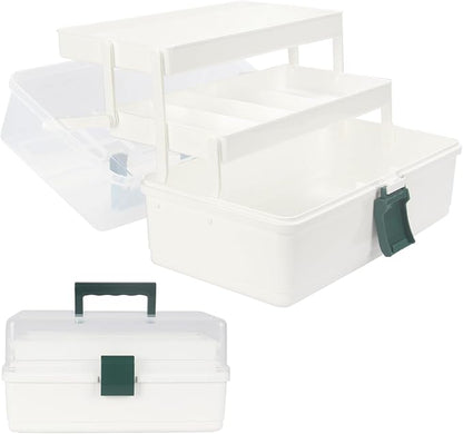 WEWLINE 13-Inch Art Box Organizer 3-Layer Craft Storage Organizer Sewing Kit Box by WEWLINE