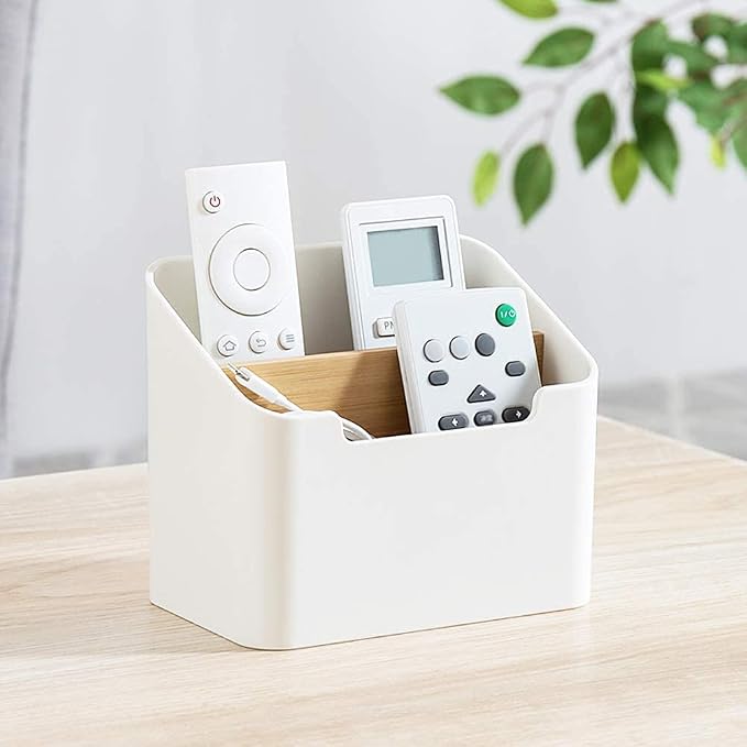 Poeland Remote Control Holder Desk Storage Organizer Box Container by Poeland