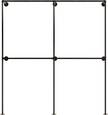Industrial Pipe Clothing Rack, Heavy Duty Wall Mounted Clothes Rack, Retail - Image 9