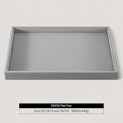 Velvet Stackable Jewelry Display Flat Tray - Image 2