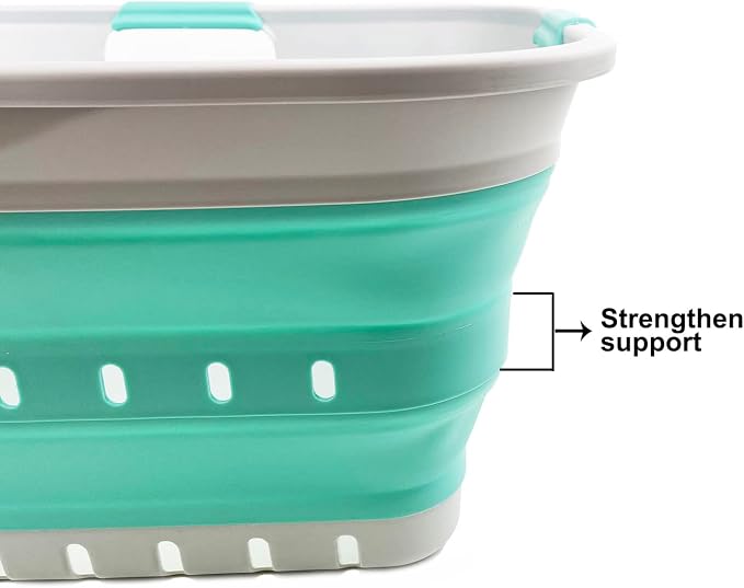 SAMMART 42L Collapsible Plastic Laundry Basket - Image 5