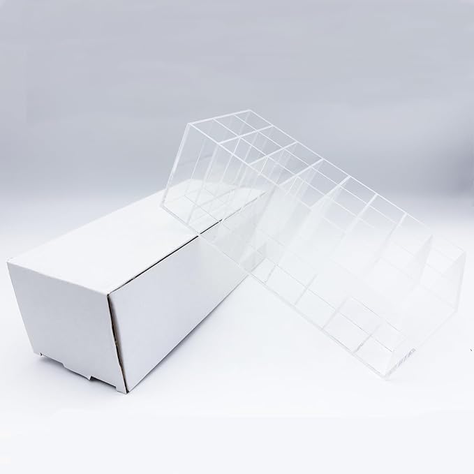 Lipstick Organizer 24 Slot Lipstick Holder Display Rack Small Clear Plastic - Image 9