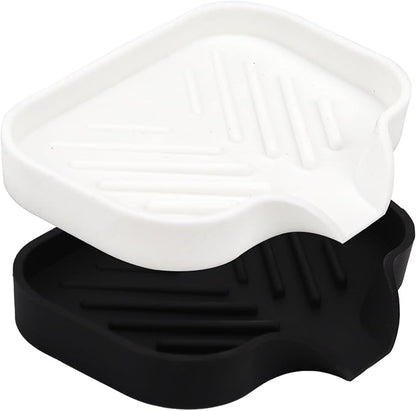 Yasmen Silicone Bathroom Soap Dishes, Sink Sponge Holder by YASMEN