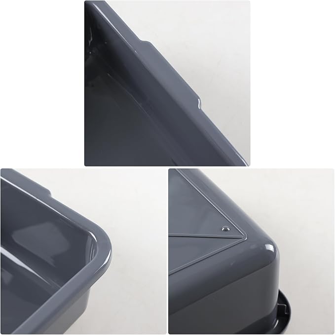 5-Pack Small Commercial Tote Box, 8 L Plastic Bus Box - Image 3