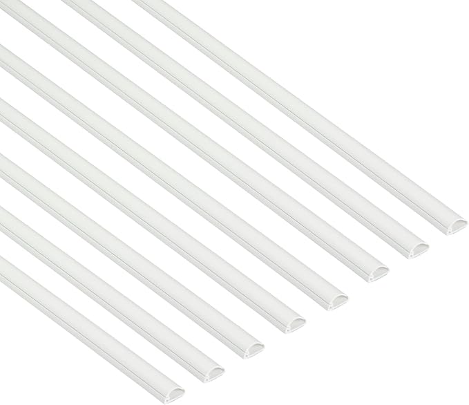 D-Line Half Round Cord Hider, Patented Cable Cover, Hide TV Wall Mount Wires by D-LineUSAinc