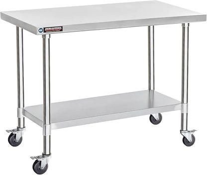 DuraSteel 24x48 NSF Stainless Steel Cart Work Table by DuraSteel