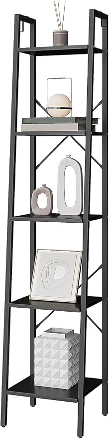 Hzuaneri Ladder Shelf, Freestanding Corner Storage Shelf | Bookcase - Image 4
