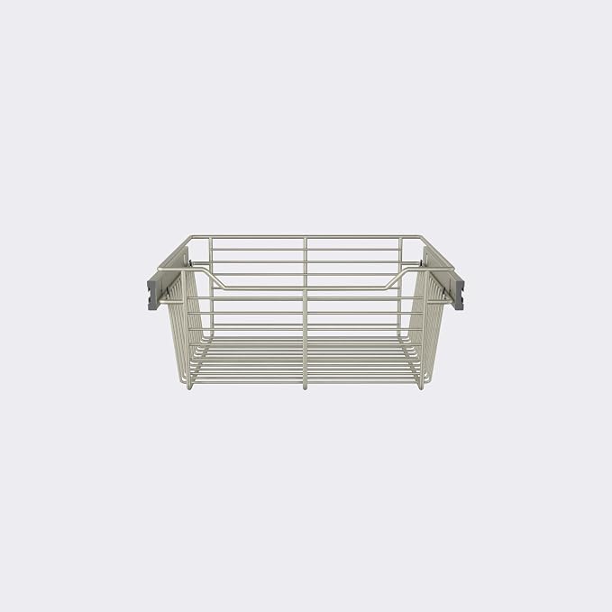 Classic 18" Closet Wire Basket in Satin Metal - Image 2