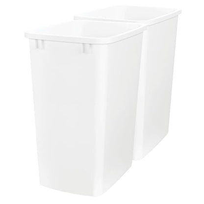 Rev-A-Shelf 2-Pack 35 Quart Polymer Replacement Trash Bin, Recycle Waste by Rev-A-Shelf