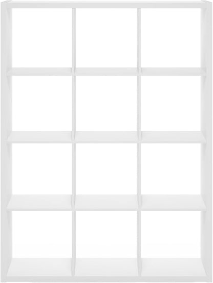 Furinno Cubicle Book Shelf, 12-Cube Bookshelf, Extra Thick Frame Reversible - Image 10
