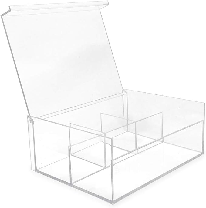 Isaac Jacobs 4-Compartment Clear Acrylic Organizer - Image 7