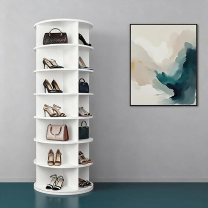 Shoe Organizer 7-Tier Spinning Shoe Rack - Image 8