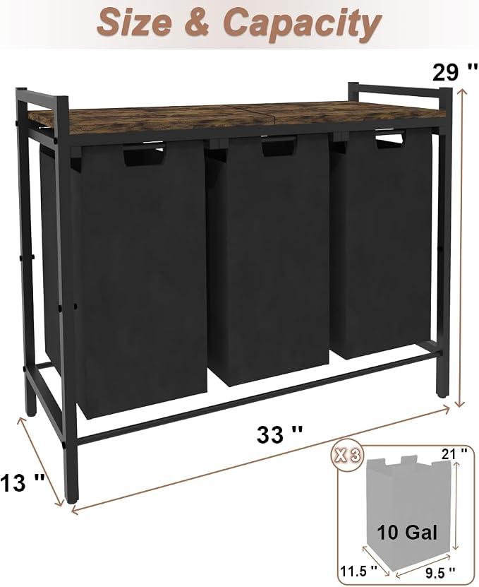 10 x 3 Gal Large Laundry Hamper - Image 7
