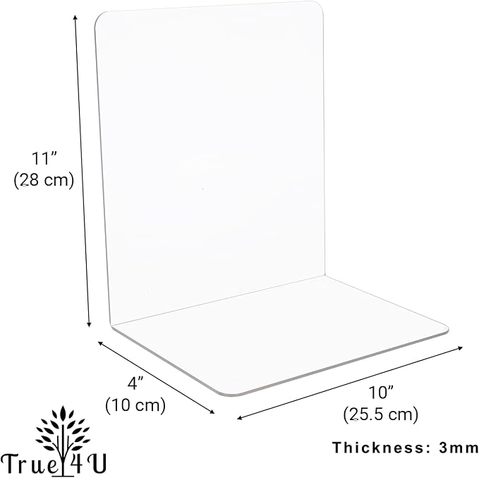 True 4U 4 Pack, Acrylic Shelf Dividers - Image 2