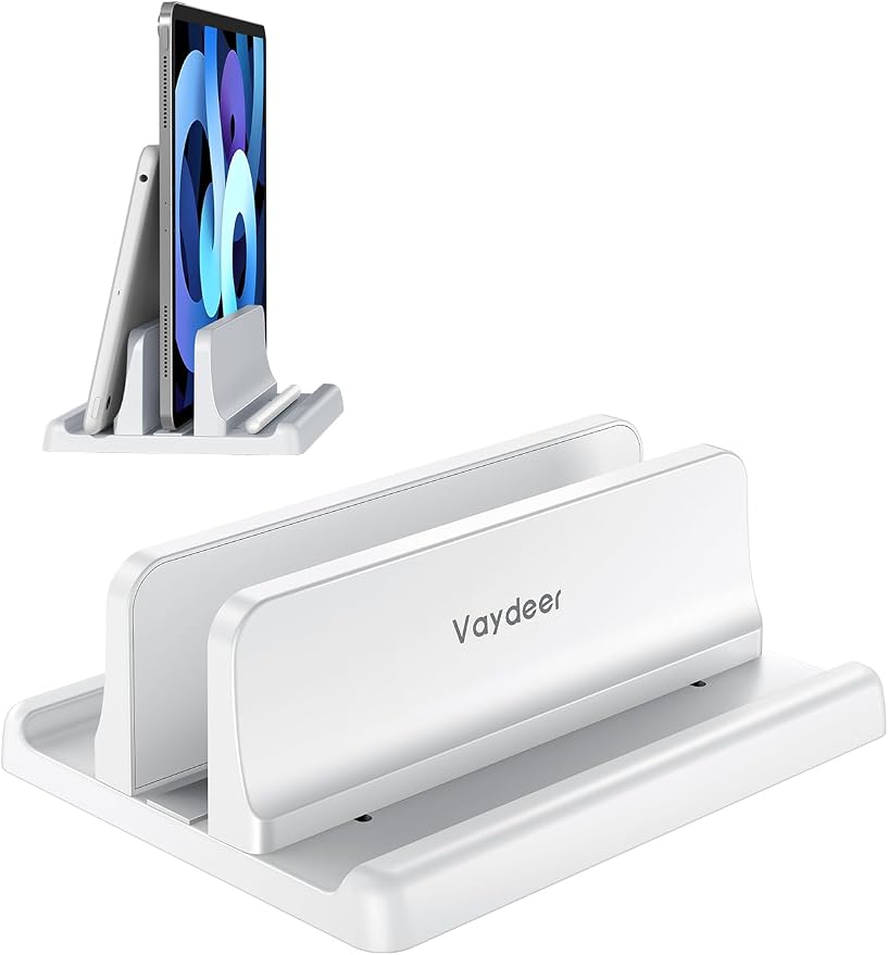 Vaydeer Vertical Laptop Stand Holder Plastic Adjustable Desktop Notebook Dock by Vaydeer