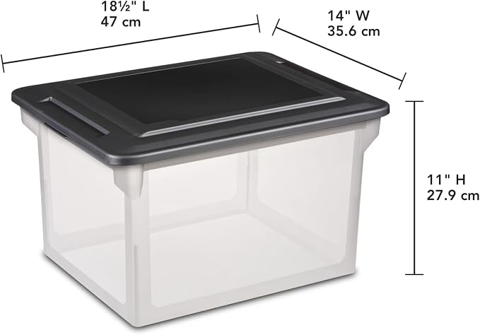 Document Storage Box Clear Body - Image 2