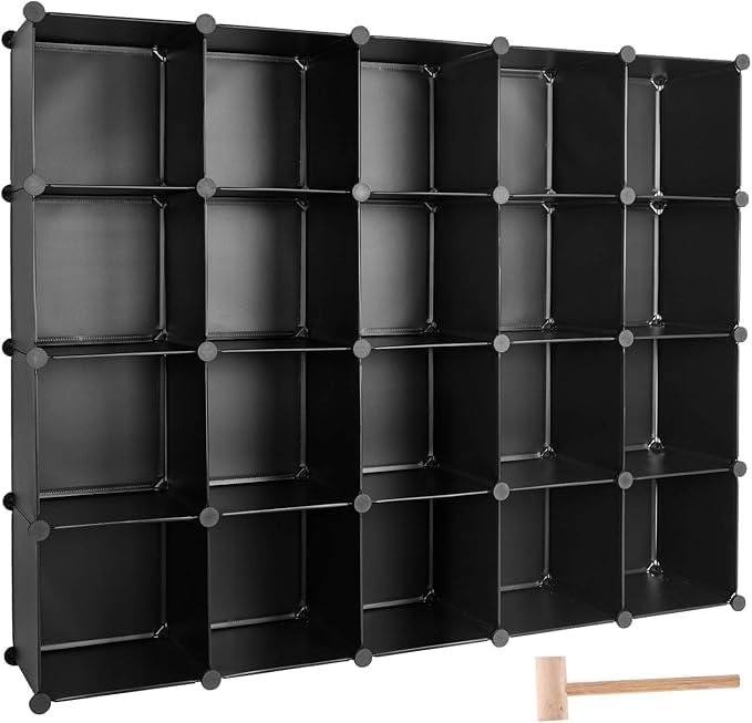 TUMUCUTE Cube Storage Organizer, DIY Plastic Closet Cabinet Modular Bookcase by Worththetrustofeverycusto