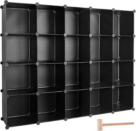 TUMUCUTE Cube Storage Organizer, DIY Plastic Closet Cabinet Modular Bookcase by Worththetrustofeverycusto
