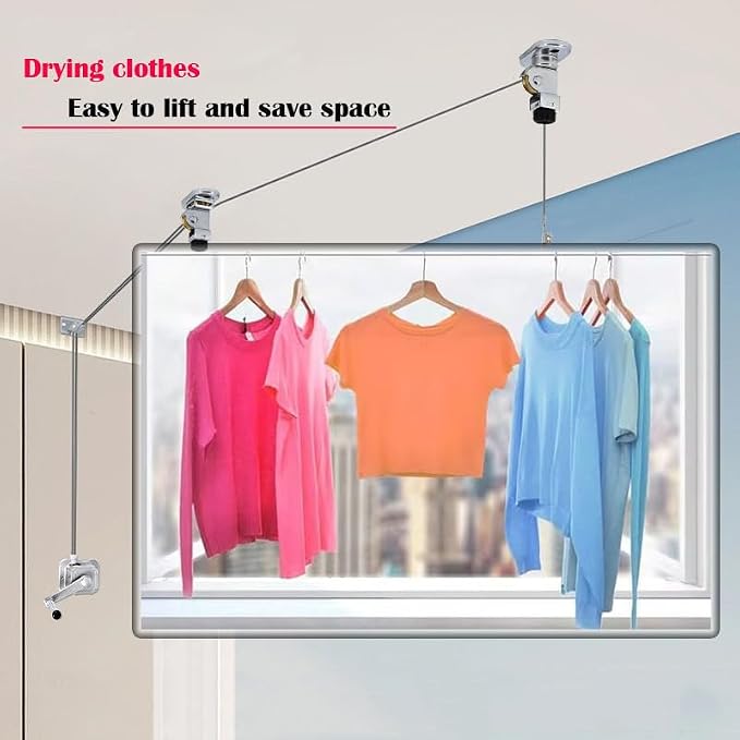 Plant Pulley Retractable Hanger Adjustable Heavy Duty Hanging Pulleys - Image 5