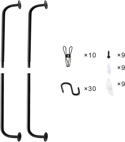Mkono Hat Rack for Wall Baseball Cap Organizer Hanger - Image 6
