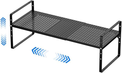 Expandable Counter Shelf, Adjustable Height Spice Rack Metal Mesh Board Shelf by PerfectdesignforyourHOME