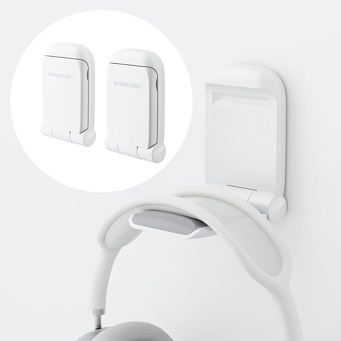 MAMUVIMO Headphone Stand, 2 Pack Headset Stand Foldable＆Sticky, Headphone by MANMUVIMO