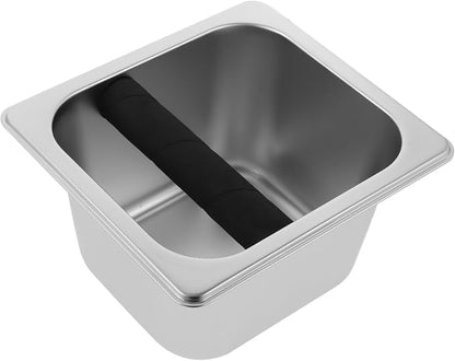 Stainless Steel Espresso Compact Coffee Ground Container by Unknown