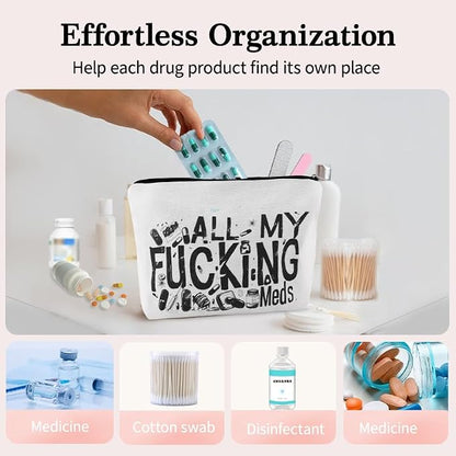 YangQian Funny Medicine Makeup Bag - Image 4