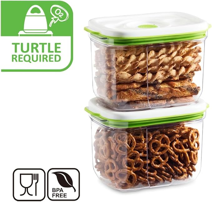FOSA Vacuum Seal Food Storage System Reusable Containers 2 pack - Image 2