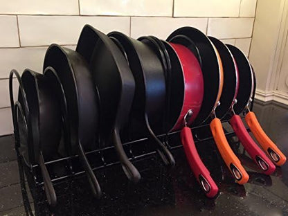 Heavy-Duty Pots and Pans Organizer | 5-Tier Cookware & Lid Storage Rack | - Image 2