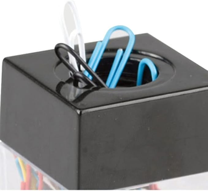 Premium Clear Paper Clip Dispenser Pushpin Storage - Image 2