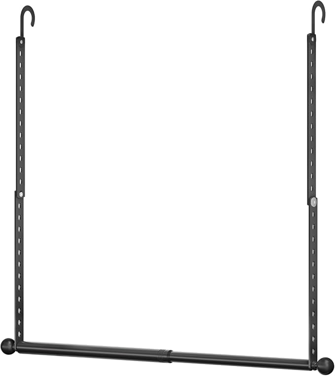 SUTINE Closet Rods for Hanging Clothes, Adjustable Metal Closet Extender by SUTINE