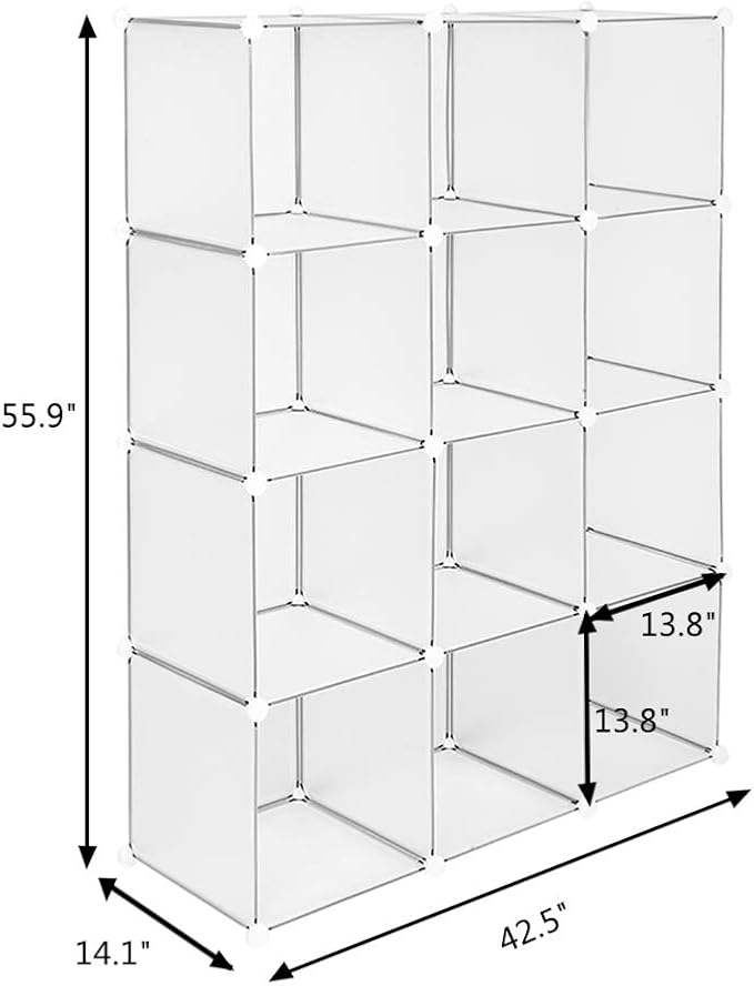 12 Cube Storage Organizer, Closet Storage Shelves - Image 3