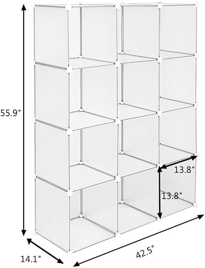 12 Cube Storage Organizer, Closet Storage Shelves - Image 3