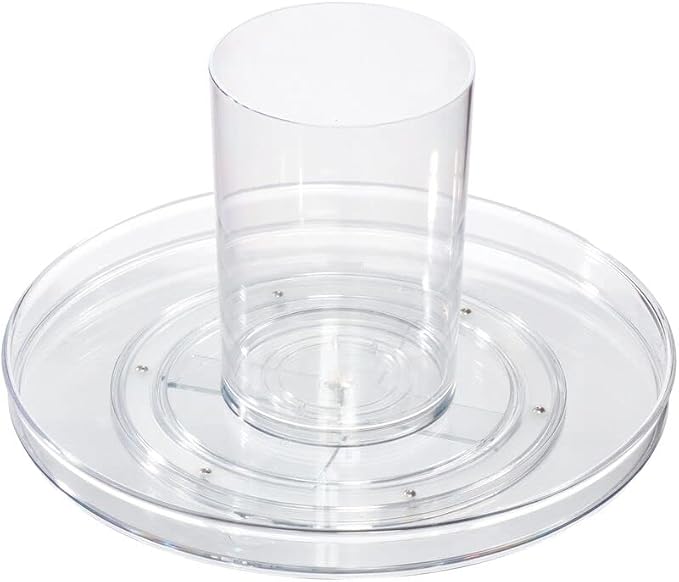 iDesign The Sarah Tanno Collection 11" Lazy Susan Spinning Cosmetic Organizer - Image 2